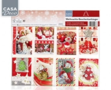 CASA Deco Weihnachts-Geschenkanhänger