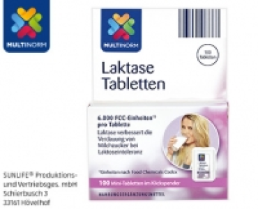 MULTINORM Laktase Tabletten 5.99 €