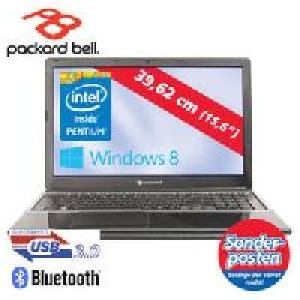 Notebook Easynote TE mit Intel Pentium N3520 Quad-Core (bis