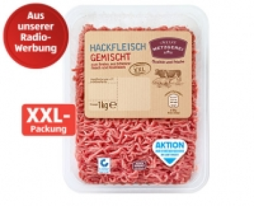 Aldi Süd  MEINE METZGEREI Hackfleisch XXL-Packung, gemischt