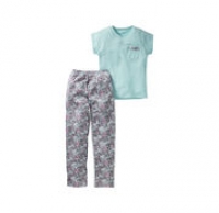 NKD  Mädchen-Schlafanzug mit Paisley-Muster, 2-teilig