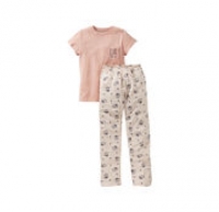 NKD  Mädchen-Schlafanzug mit Elefanten-Muster, 2-teilig