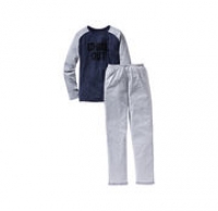 NKD  Jungen-Schlafanzug mit Kontrast-Ärmeln, 2-teilig