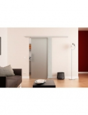 Glasschiebetür Dorma Agile 50 Satiniert mit Stangengriff