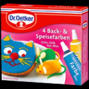 Dr. Oetker 4 Back- und Speisefarben 1.99&nbsp;&euro;