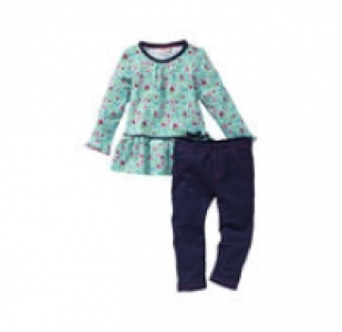 NKD  Baby-Mädchen-Set mit Blümchen-Muster, 2-teilig