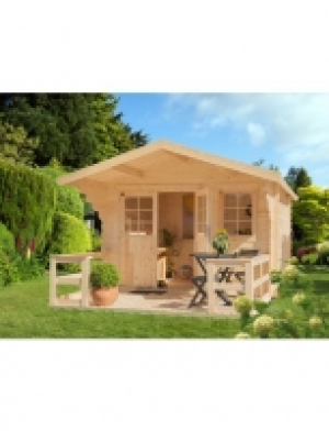 Gartenhaus Lillevilla 265T, BxT: 300x300 cm, mit Terrasse