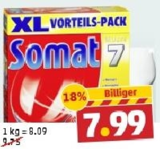 SOMAT 7 Geschirrspülmaschinen-Tabs 7.99 €