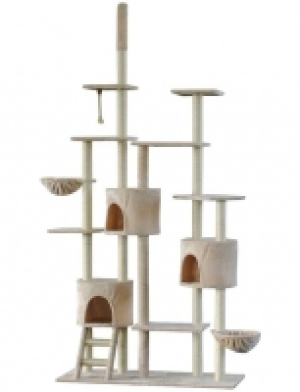 Kratzbaum-Deckenspanner Attila, B/T/H: 120/50/260 cm, beige