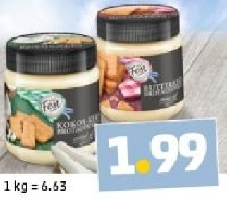 MEIN FEST Kokos- oder Butterkeks-Creme 1.99 €