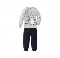 NKD  Jungen-Schlafanzug mit Weltraum-Frontaufdruck, 2-teilig