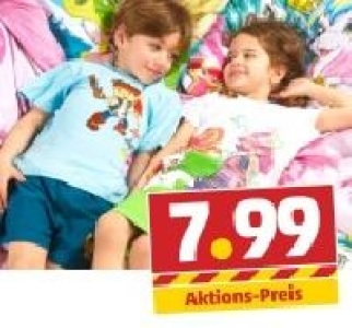 Mädchen-Nachthemd o. Jungen-Shorty-Pyjama