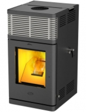 Pelletofen GRAVIO - stromlos, Stahl, 8 kW, 24 L Pellettank, Automatikr