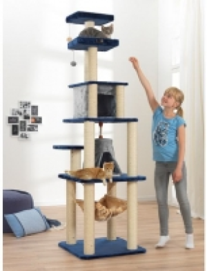 Kratzbaum Simon, B/T/H: 70/70/210 cm, marineblau