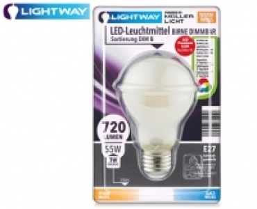 Aldi Süd  LIGHTWAY LED-Birne/Kerze­/Tropfen, dimmbar