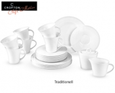 CROFTON® Chefs Collection Kaffeeservice Classic Bone China, 20-tlg.