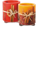 Ebl Naturkost Kerzenfarm Hahn Hurrican-Kerze Rot oder Orange