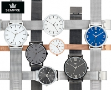 SEMPRE®Armbanduhr mit Meshband