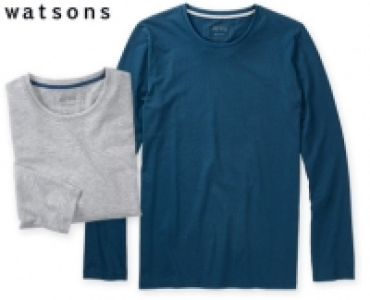 Aldi Süd  watsons 2 Langarmshirts, Basic