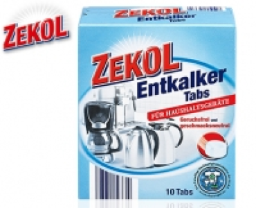 Aldi Süd  ZEKOL 10 Entkalker- oder Reiniger-Tabs