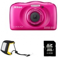 Euronics Nikon Coolpix W100 Sports Kit Digitalkamera pink