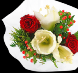 Wunderschöner Strauß mit Amaryllis und Rosen 4.99 €