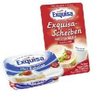 Exquisa Frischkäse oder Frischkäse-Scheiben 0.77 €