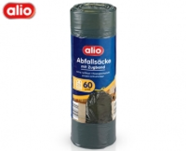 alio 25 Abfalls&auml;cke mit Zugband, 60 l