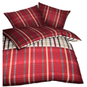Kaeppel Satin-Bettwäsche Streifen, rot 27.99 €