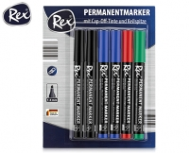 Rex&reg;Permanent&shy;marker, 6 St&uuml;ck