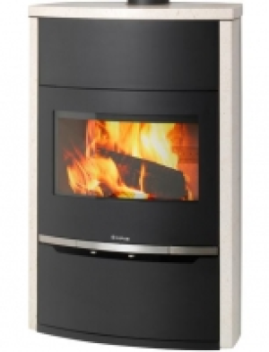 Kaminofen Alaska, Naturstein wei&szlig;, 7,8 kW, ext. Luftzufuhr