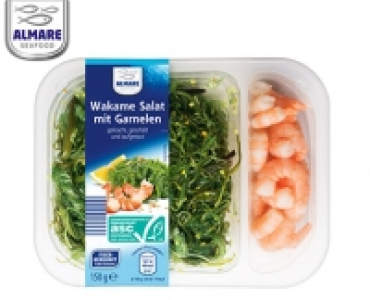 ALMARE Wakame Salat mit Garnelen