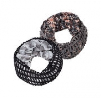 NKD  Damen-Loop-Schal mit Strickeinsatz