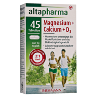 Rossmann Altapharma Magnesium + Calcium + D3 Tabletten