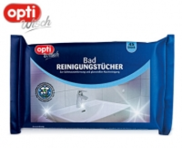 optiWisch Feuchte Bad- oder WC-Reinigungs­tücher