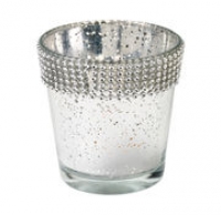 NKD  Teelichthalter aus Glas, Ø ca. 8,5cm