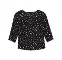 NKD  Damen-Bluse mit Sternen-Muster