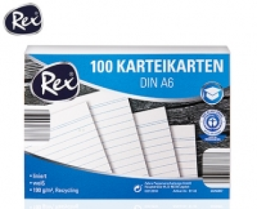 Rex&reg;Karteikarten/Pr&auml;senta&shy;tionskarten