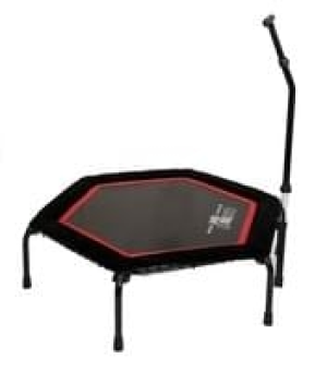 Christopeit Trampolin T 200 mit Haltestange ca. Ø 138 cm Cardio Fitnes