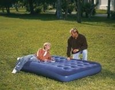 Velour-Luftbett Doppelt, für 2 Personen ca. 191 x 137 x 22cm