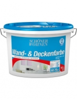 Wand- und Deckenfarbe 10,0L weiss DIN EN 13 300
