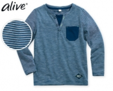 alive&reg;Jungen-Henleyshirt