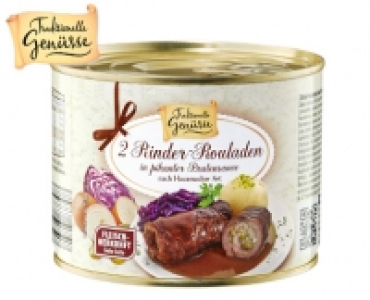 Traditionelle Genüsse Fleischgericht in der Dose 2.99 €