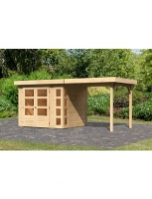 Gartenhaus &raquo;Tunis 3&laquo;, Gesamtma&szlig; (BxT): 491x238 cm, mit Anbaudach
