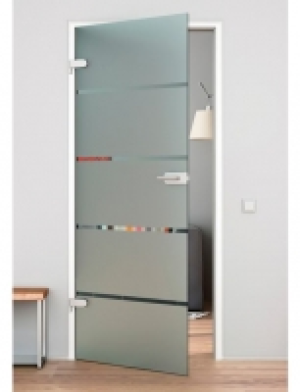 Glaszimmert&uuml;r &raquo;4 Streifen&laquo;, in 3 Breiten