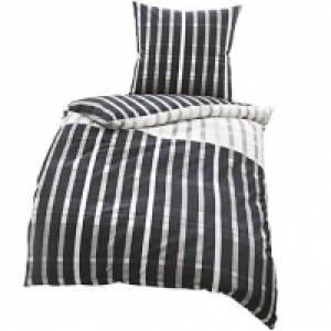 Kaeppel Satin-Bettwäsche Streifen, grau 31.99 €