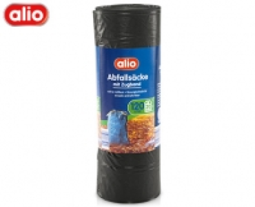 Aldi Süd  alio Abfallsäcke mit Zugband, 120 l