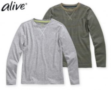 alive®Kinder-Basic-Langarmshirts, 2 Stück 4.99 €