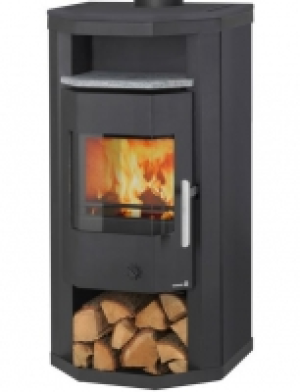 Kaminofen &raquo;Linz Stahl&laquo;, Stahl, 6 kW, Prismatische Sichtscheibe, Dauerb 549.99&nbsp;&euro;