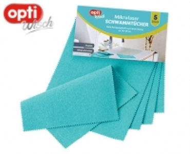 optiWisch Mikrofaser Schwammt&uuml;cher, 5 St&uuml;ck